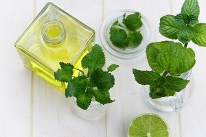l'huile essentielle de menthe poivrée